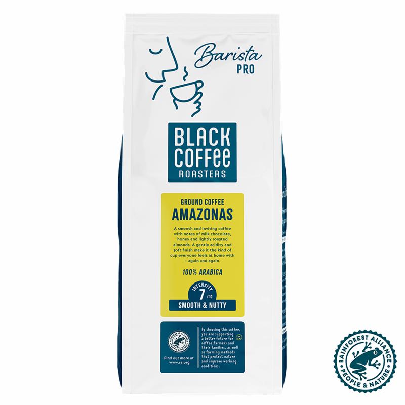 Black Coffee Roasters Amazonas Malet Kaffe RFA
