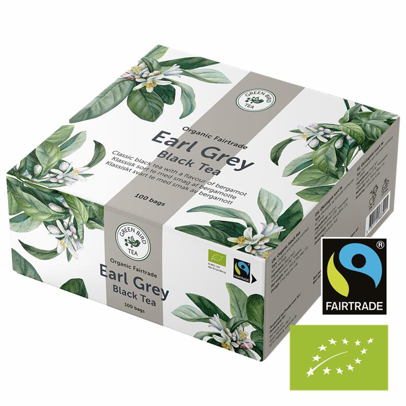 Green Bird Earl Grey Black Te Ekologisk Fairtrade