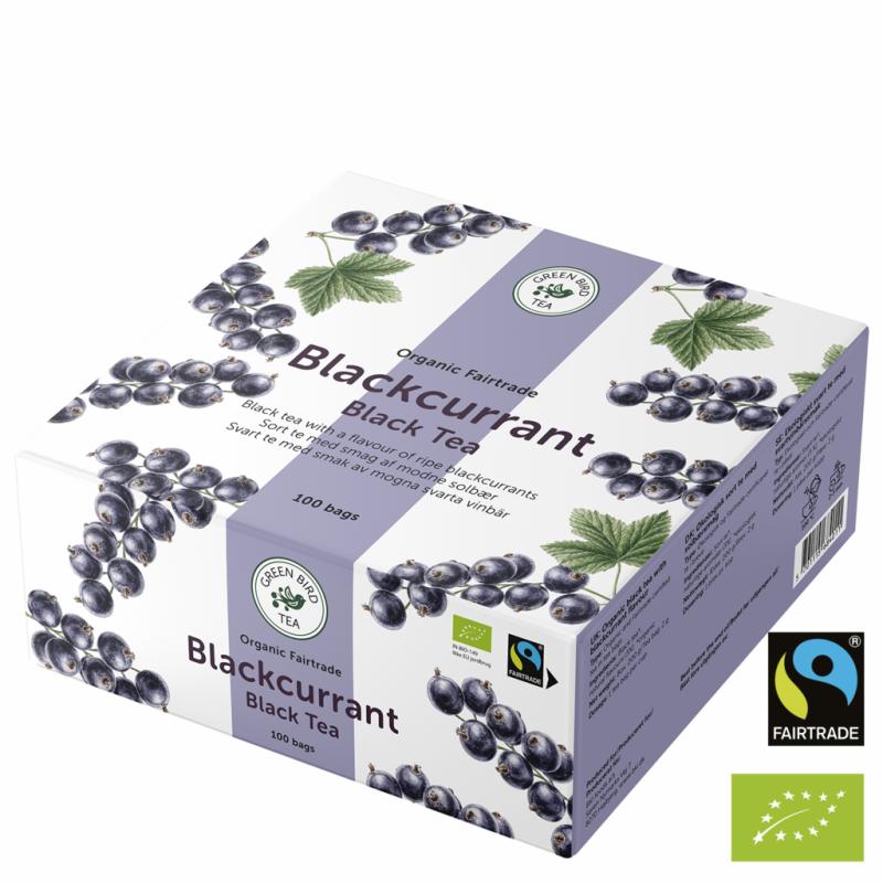 Green Bird Tea Blackcurrant Black Tea Ekologisk Fairtrade