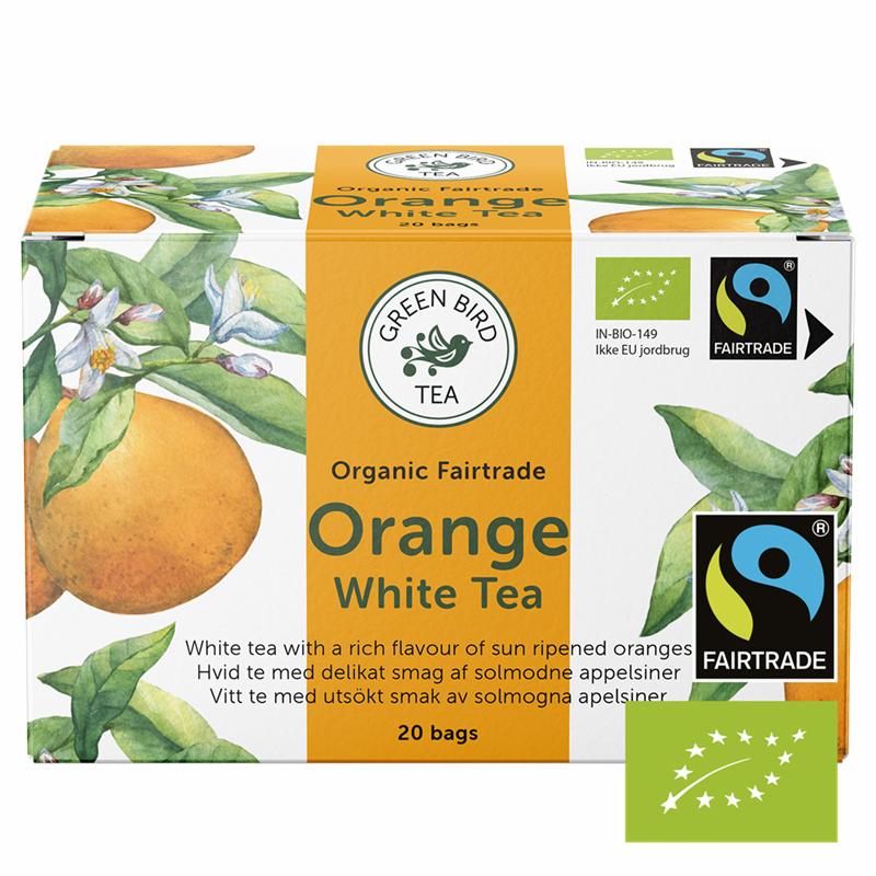 Green Bird Vitt Te Apelsin Ekologisk Fairtrade