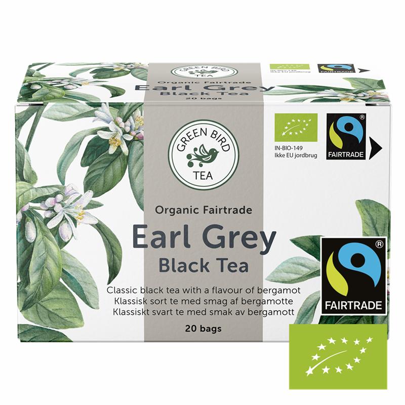 Green Bird Earl Grey Black Te Ekologisk Fairtrade