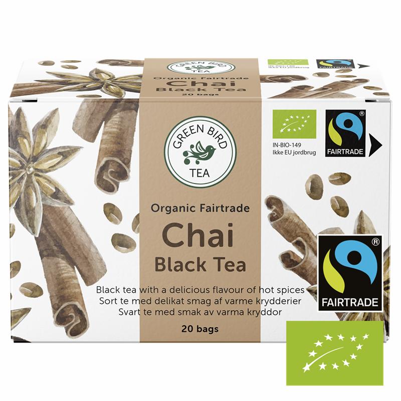 Green Bird Masala Chai Tea Ekologisk Fairtrade 