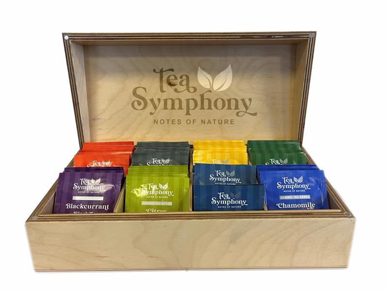 Tea Symphony telåda med 8 fack och lock